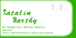 katalin marthy business card